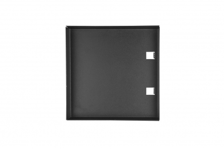 Теневой диффузор под плитку с вентилятором FoZa 207х207 с вентилятором на шарикоподшипнике 100СК, обратный клапан, черная, 100мм